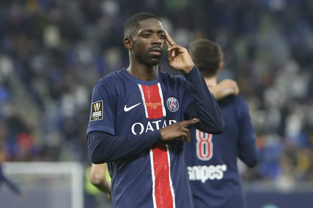 Dembélé anota en el último minuto y PSG gana el Trofeo de Campeones en Qatar