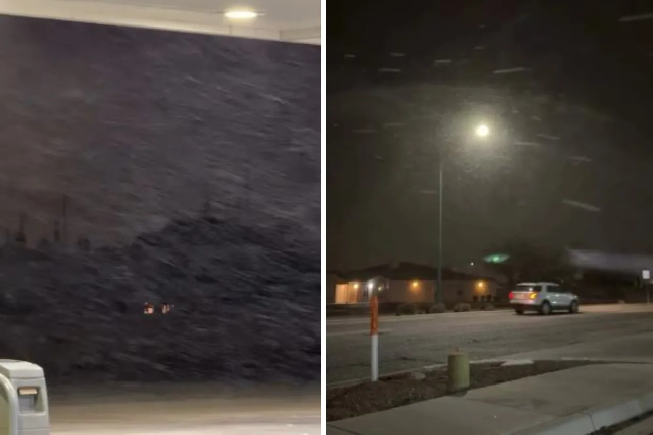 Video: Comienza a nevar en El Paso