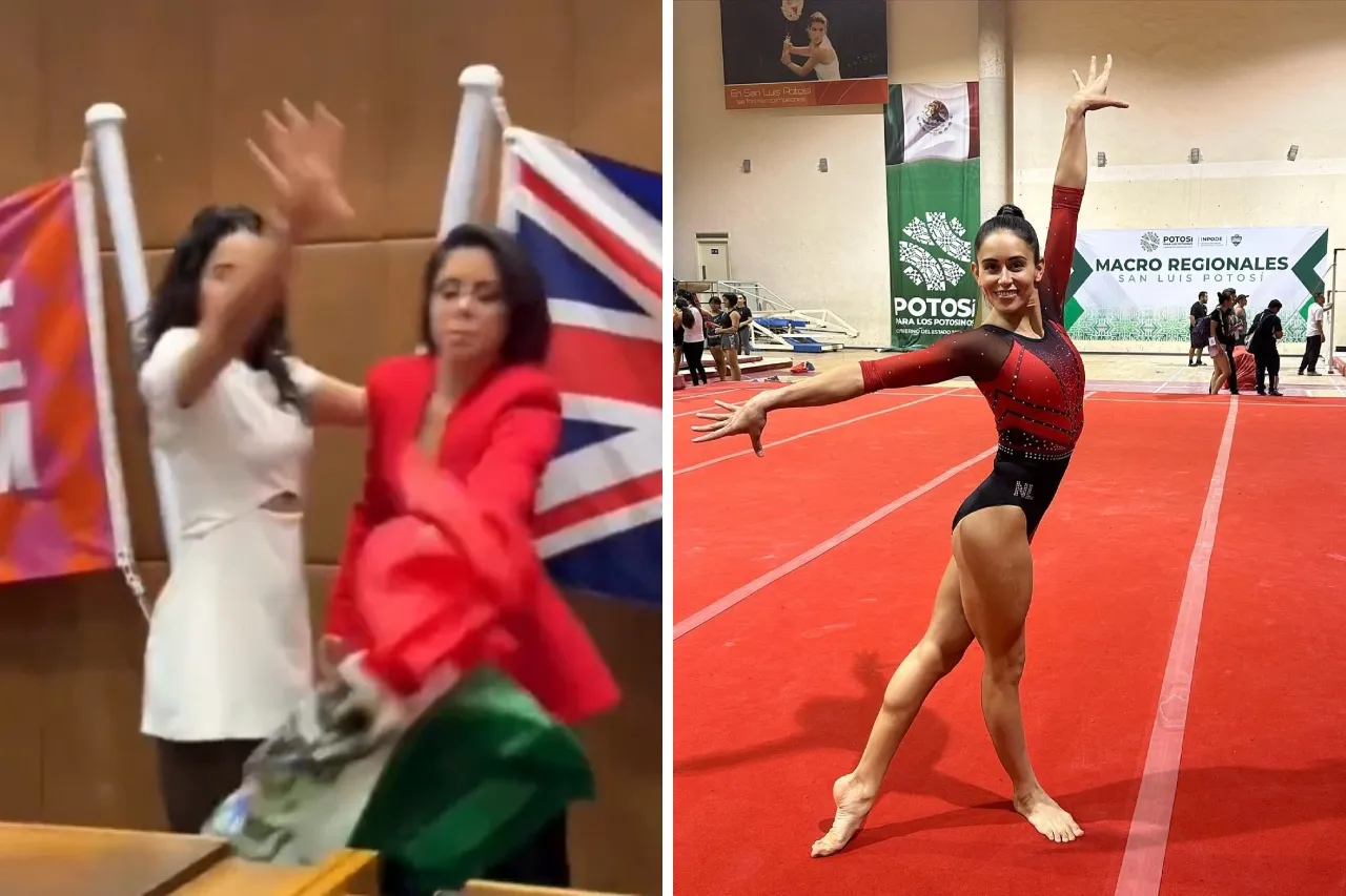 Video: Gimnasta mexicana lanza la bandera al suelo; le llueven críticas