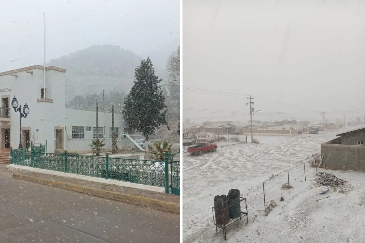 Nieva en 17 municipios del estado