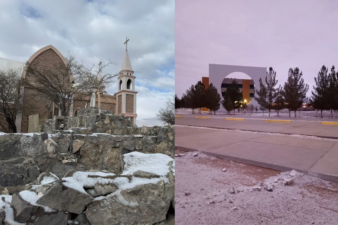 Comienzan las nevadas al sur de Ciudad Juárez