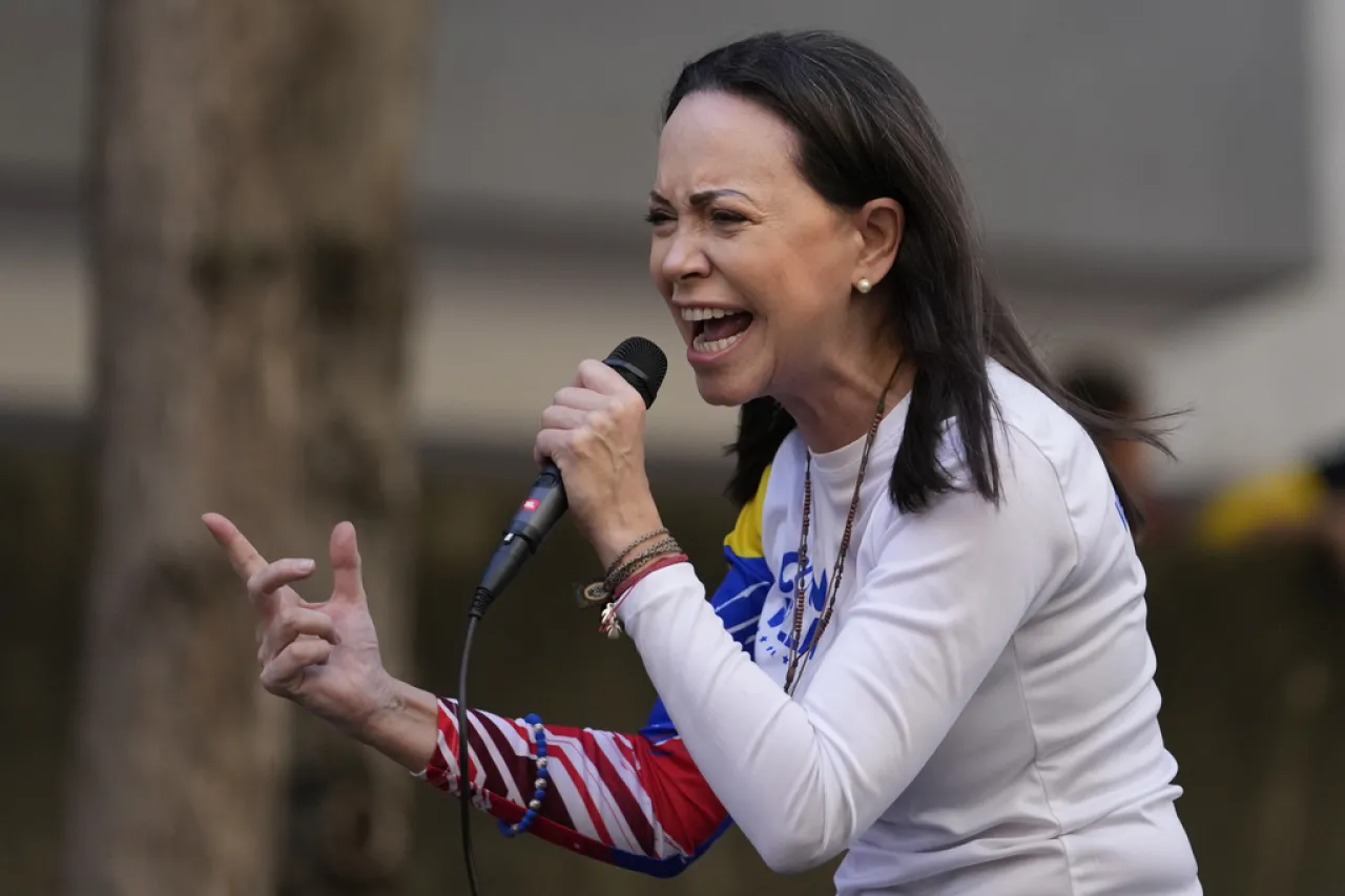 María Corina Machado es detenida al salir de protesta contra Nicolás Maduro