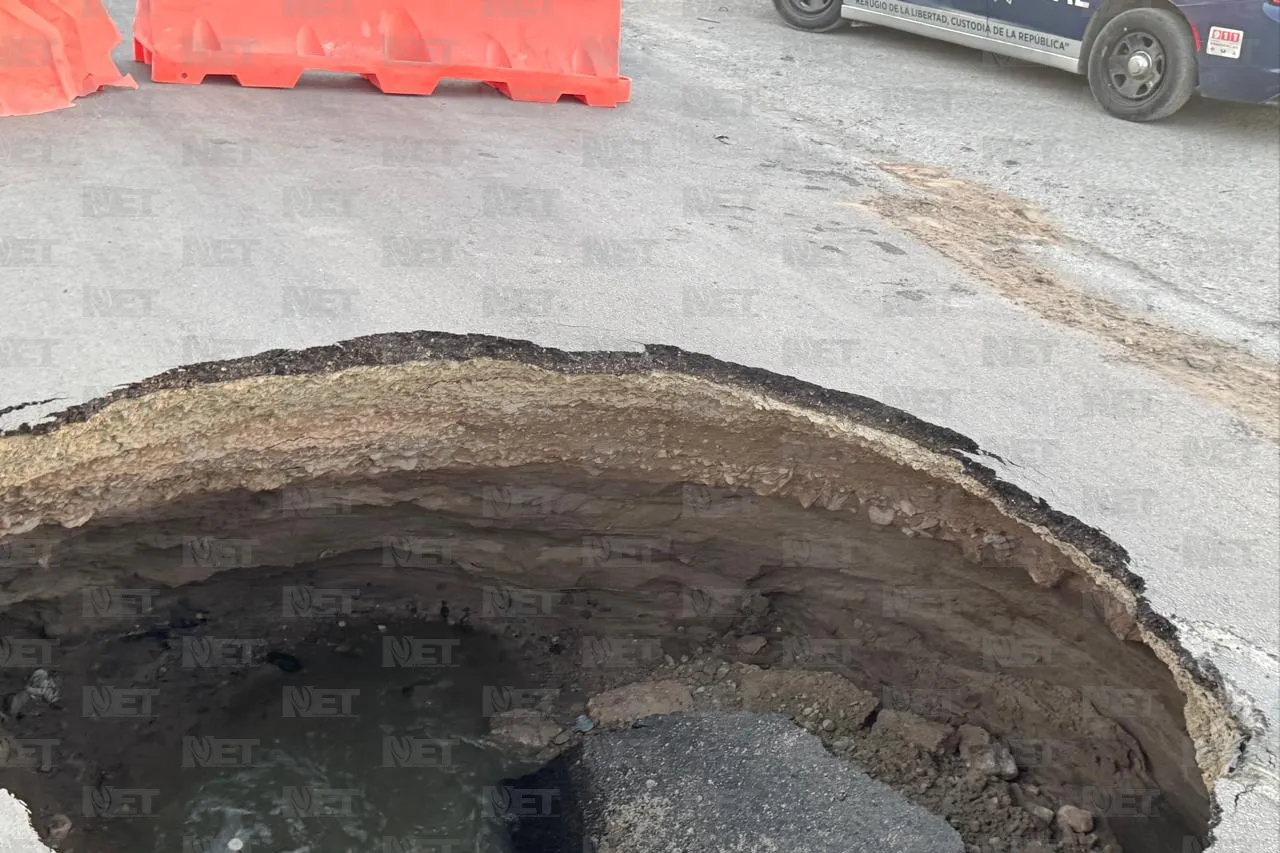 Así se ve el socavón de Waterfill