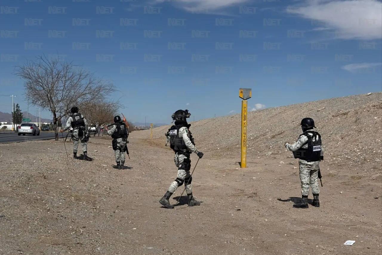 Continúa Guardia Nacional con la búsqueda de túneles en Juárez