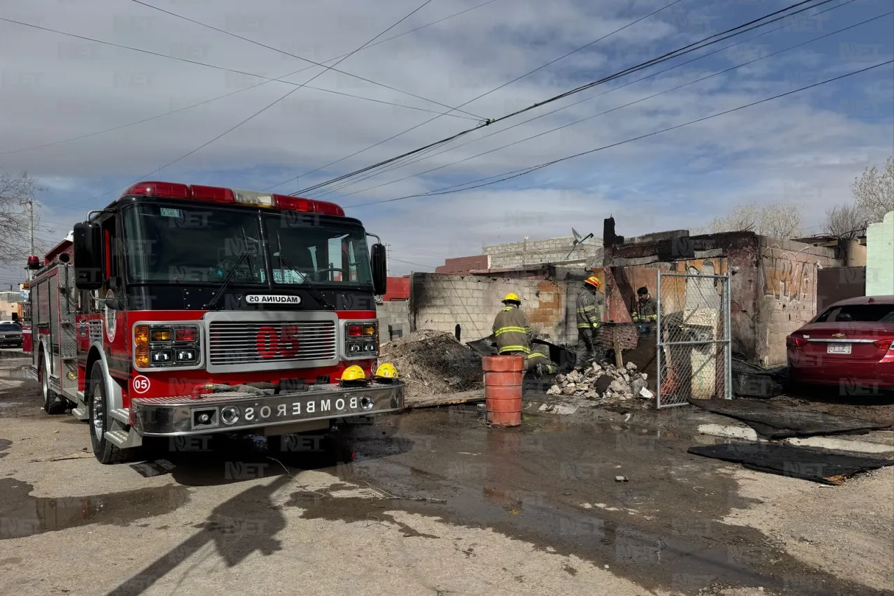 Incendio consume vivienda en Riberas del Bravo