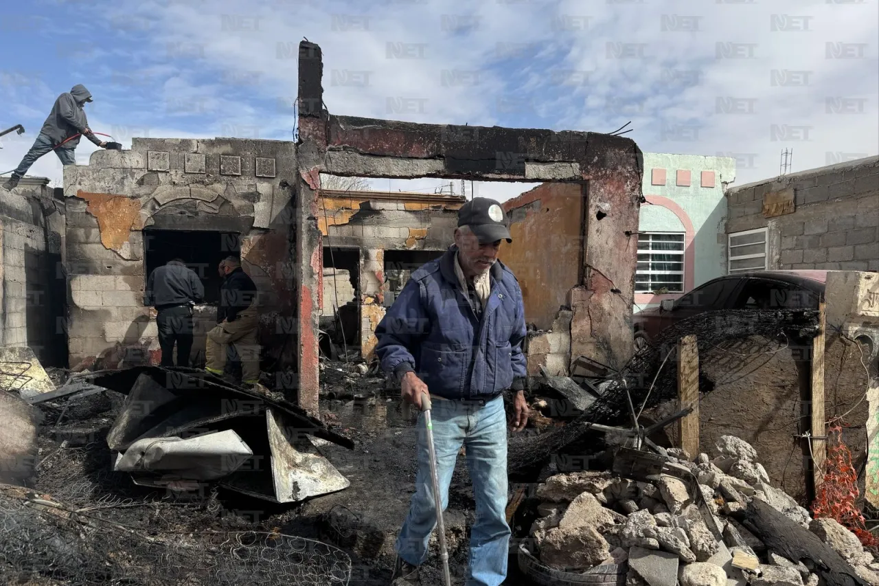 Incendio consume vivienda en Riberas del Bravo