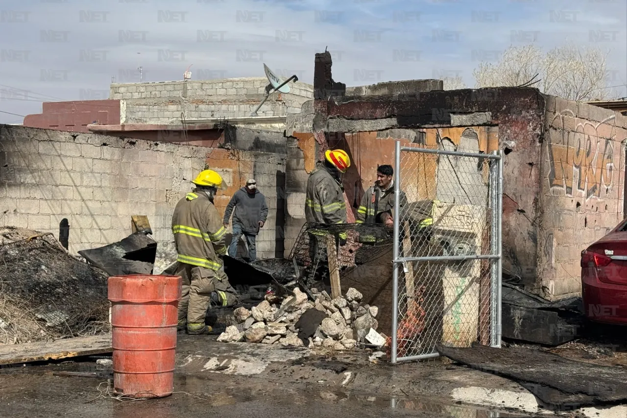 Incendio consume vivienda en Riberas del Bravo