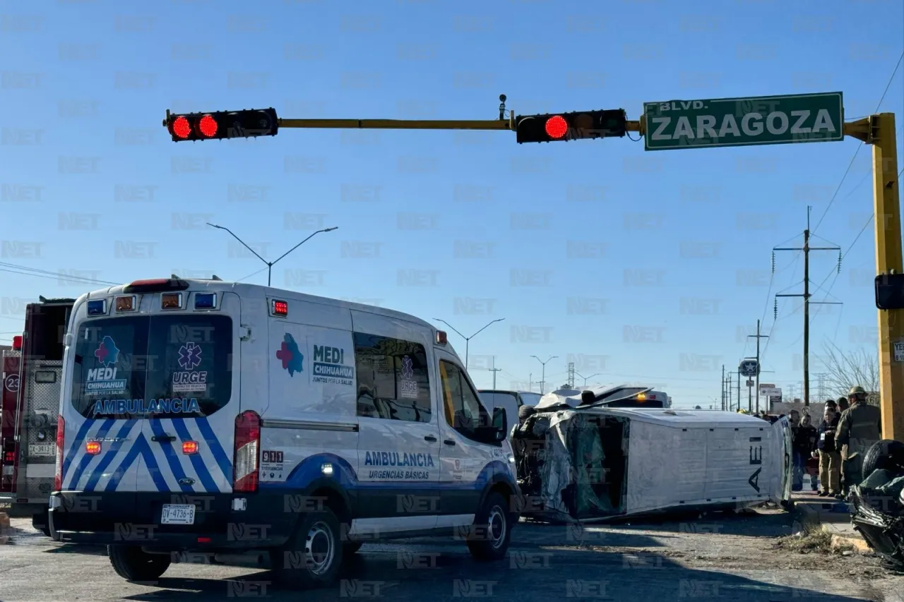 Choque en Eje Vial deja al menos 6 lesionados; varios eran reos trasladados