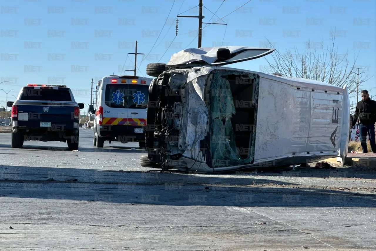 Choque en Eje Vial deja al menos 6 lesionados; varios eran reos trasladados