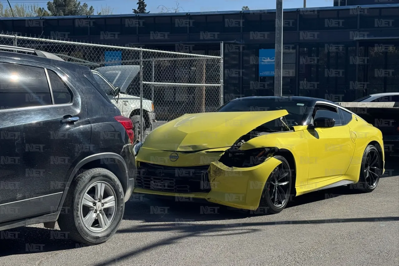 Choca su Trax contra un Nissan Z de más de un millón de pesos