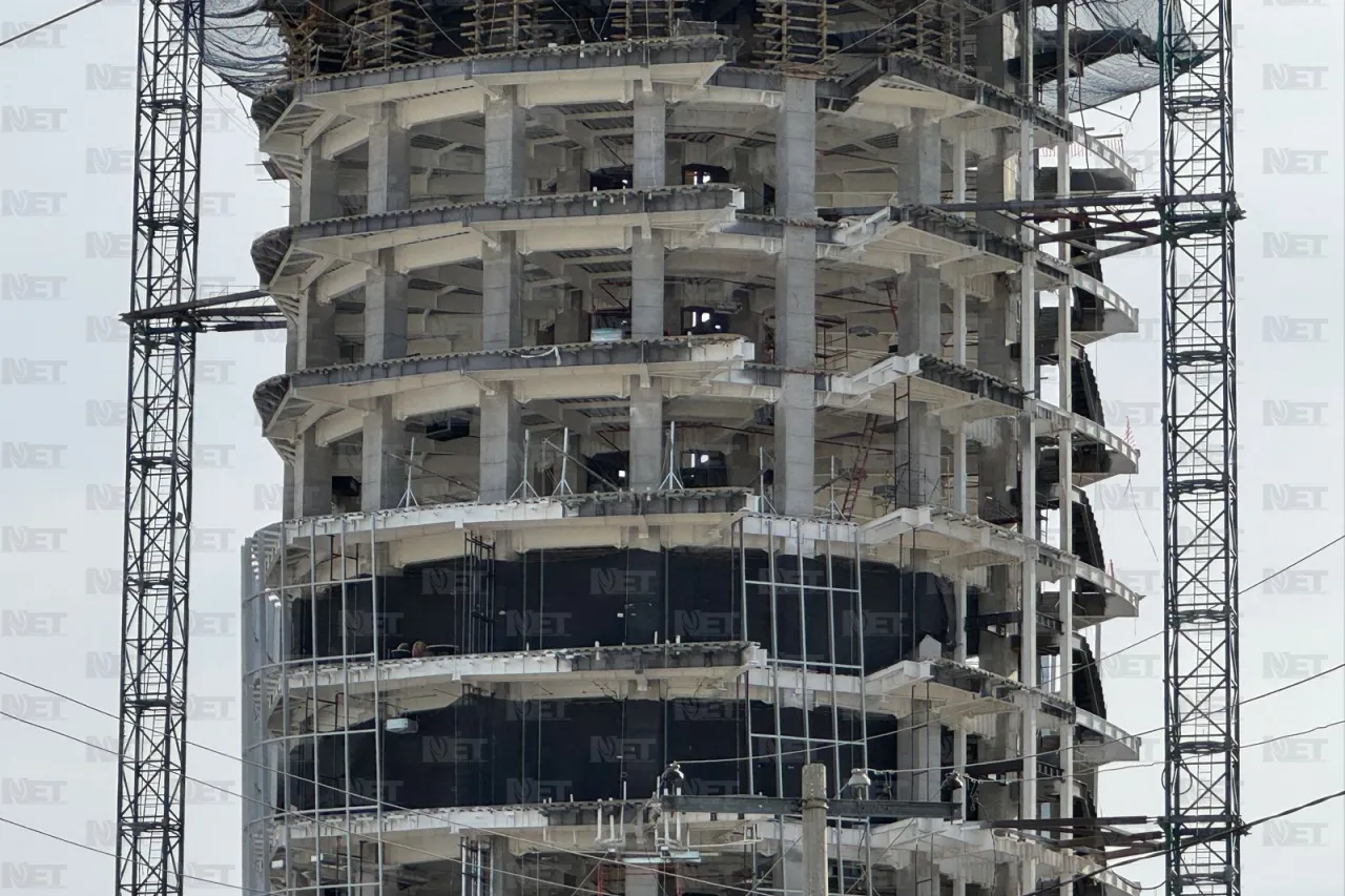 Torre Centinela, ya visible desde distintos puntos de Ciudad Juárez
