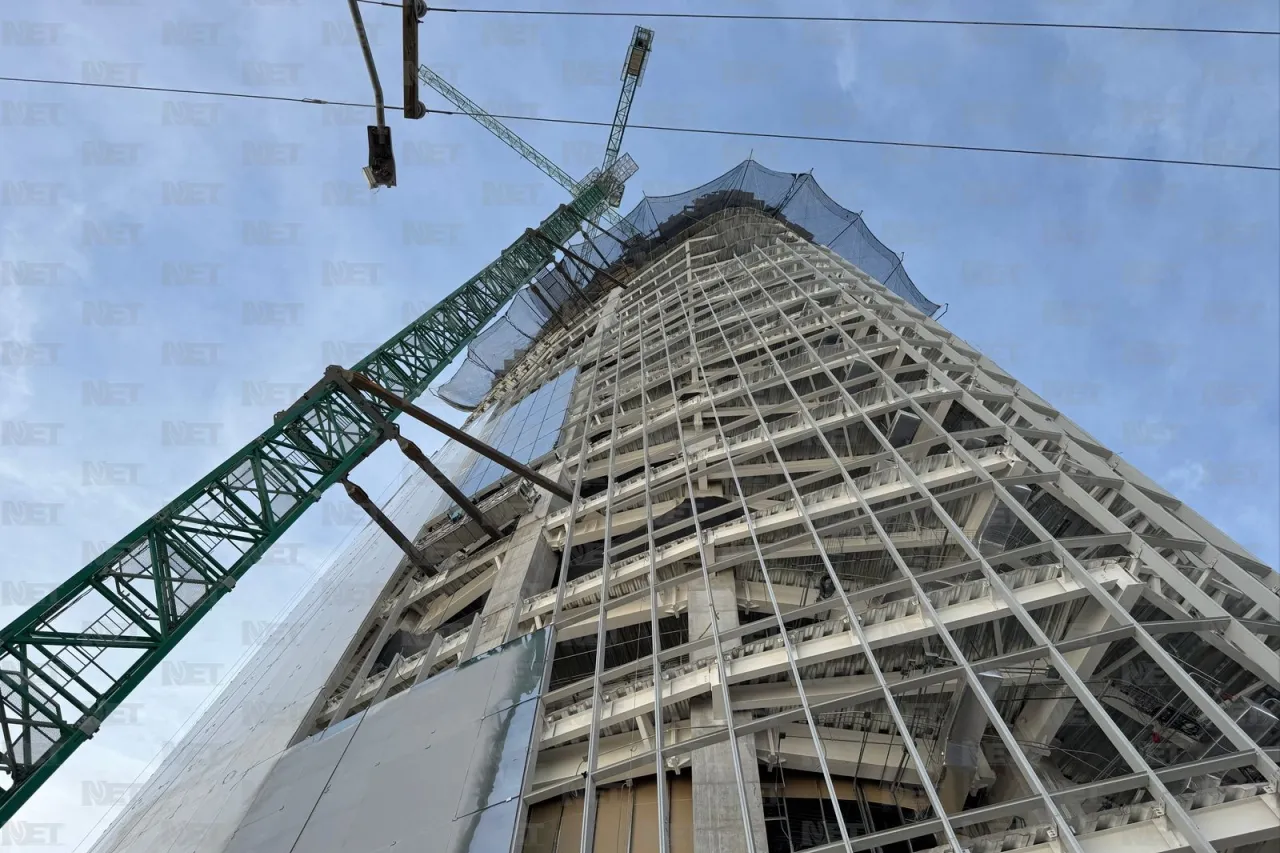 Torre Centinela, ya visible desde distintos puntos de Ciudad Juárez