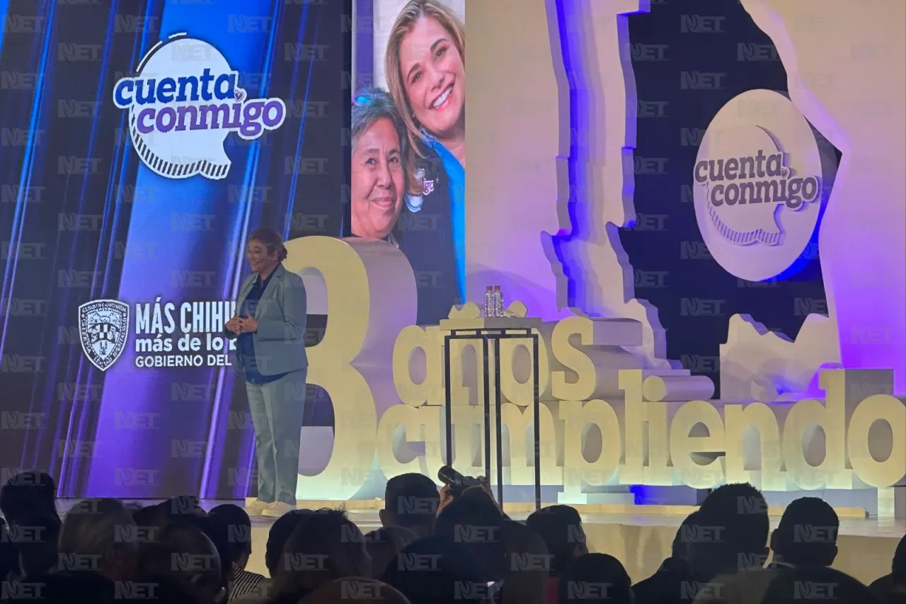 Inicia Tercer Informe de Gobierno de Maru Campos desde Ciudad Juárez