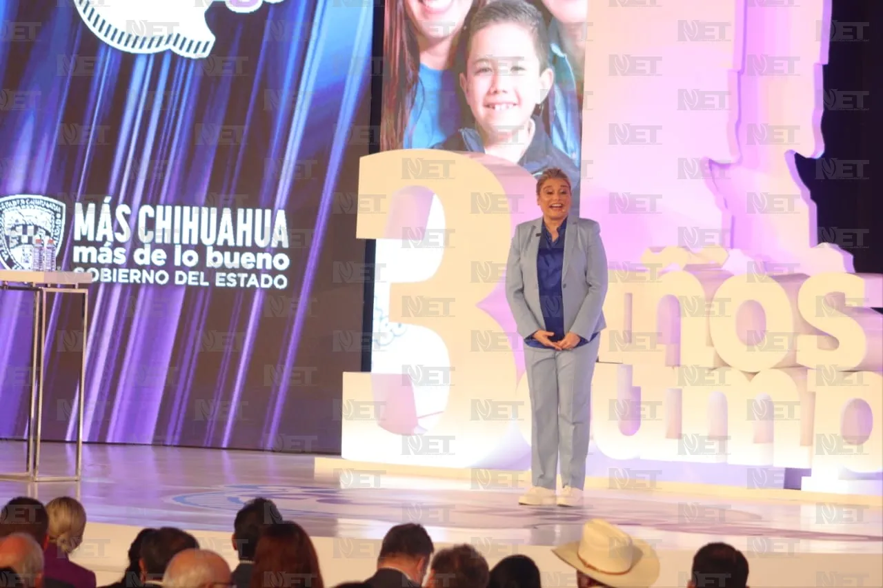 Inicia Tercer Informe de Gobierno de Maru Campos desde Ciudad Juárez