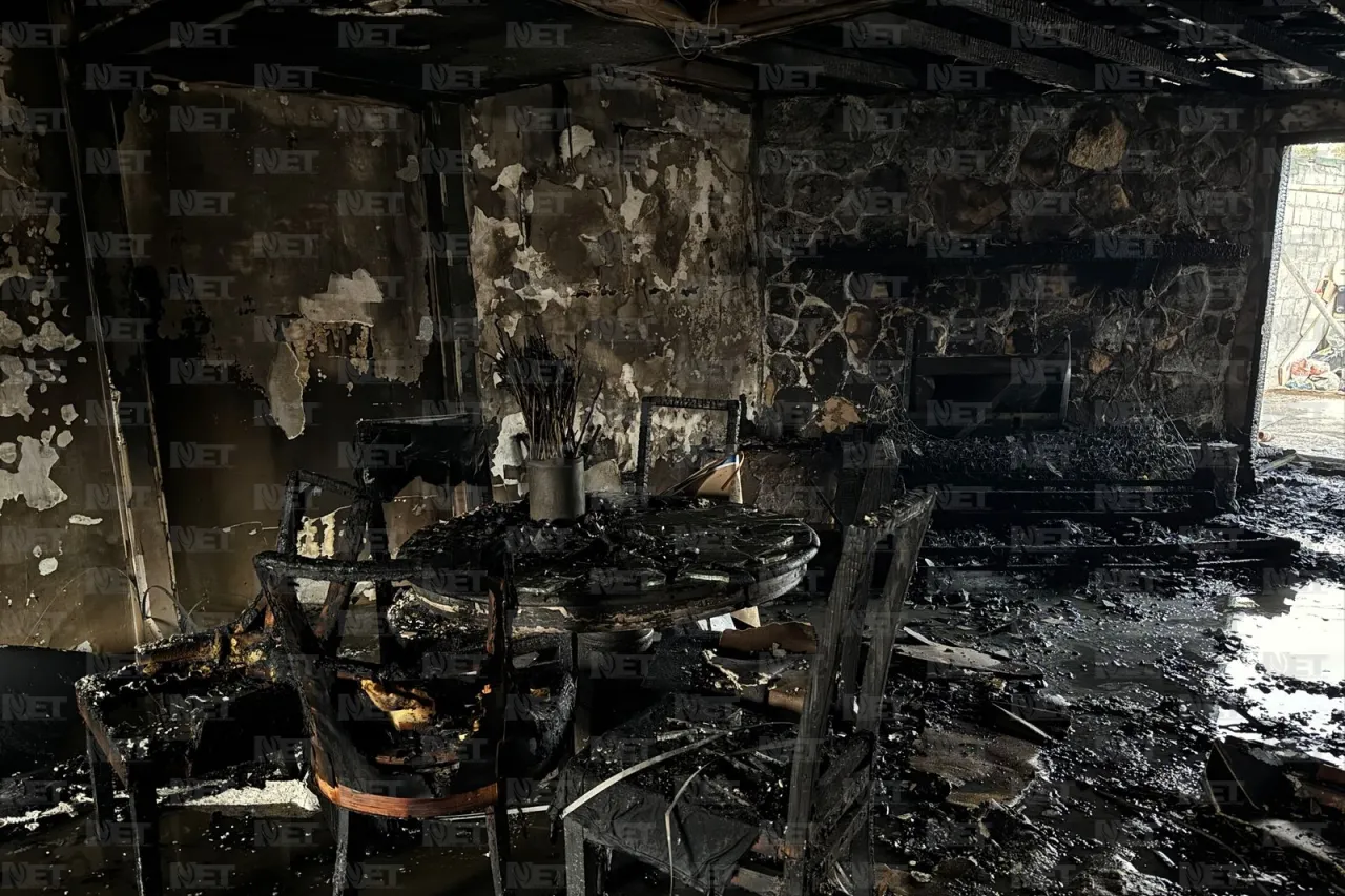 Incendio consume vivienda en la colonia Fidel Ávila