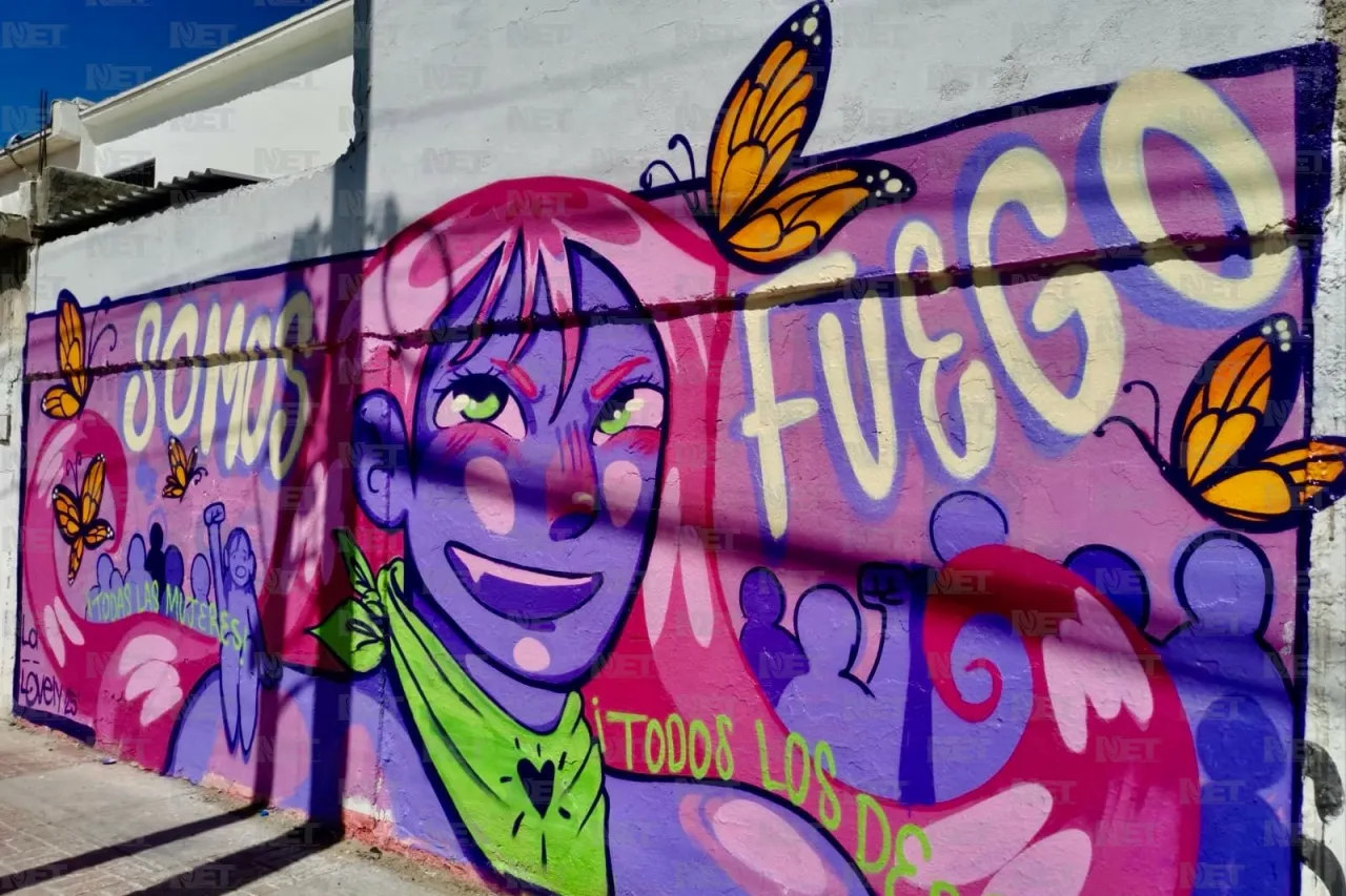 Lovely deja huella en Juárez con un mural poderoso para el 8M