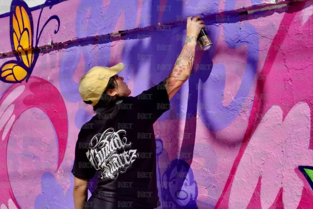 Lovely deja huella en Juárez con un mural poderoso para el 8M