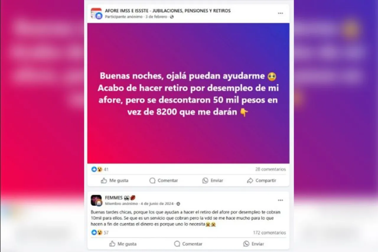 Alertan por fraudes en redes sociales que ofrecen retiro total de la Afore