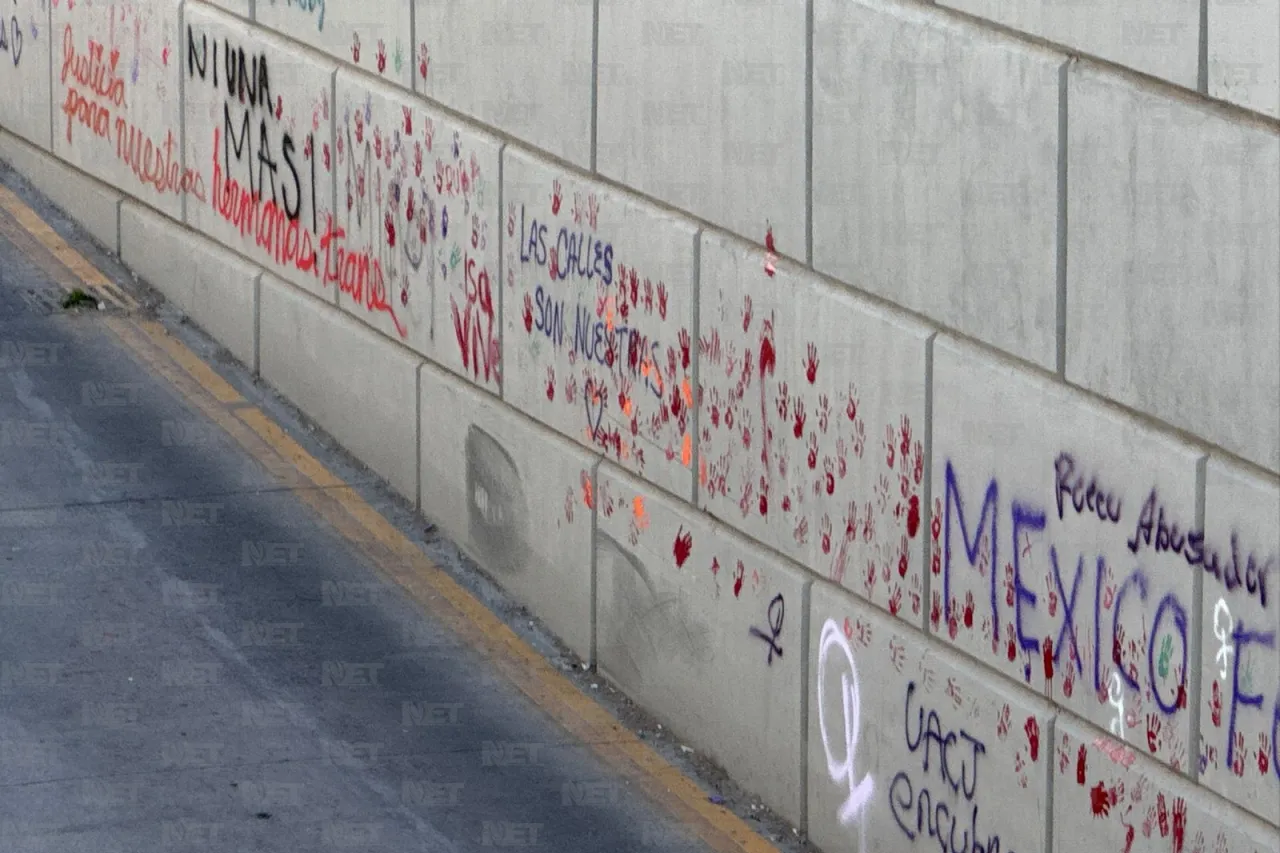 Así quedaron los grafitis en el túnel de la 16 tras la marcha del 8M