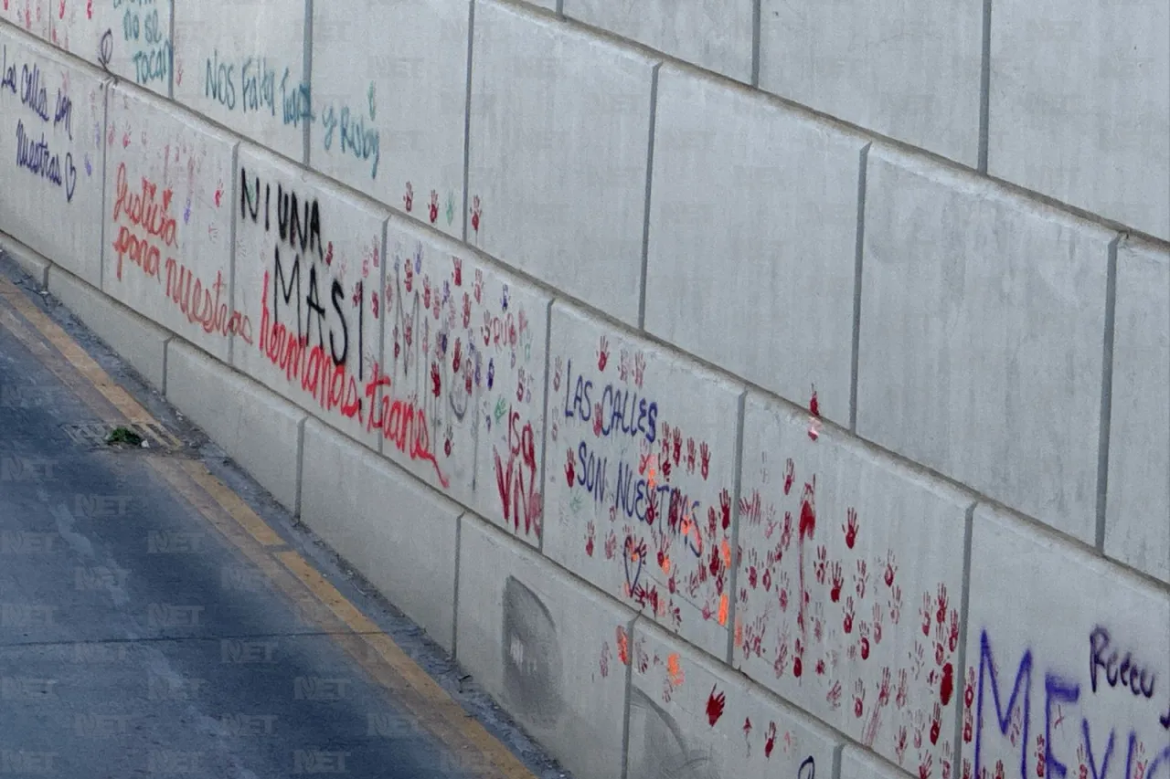 Así quedaron los grafitis en el túnel de la 16 tras la marcha del 8M