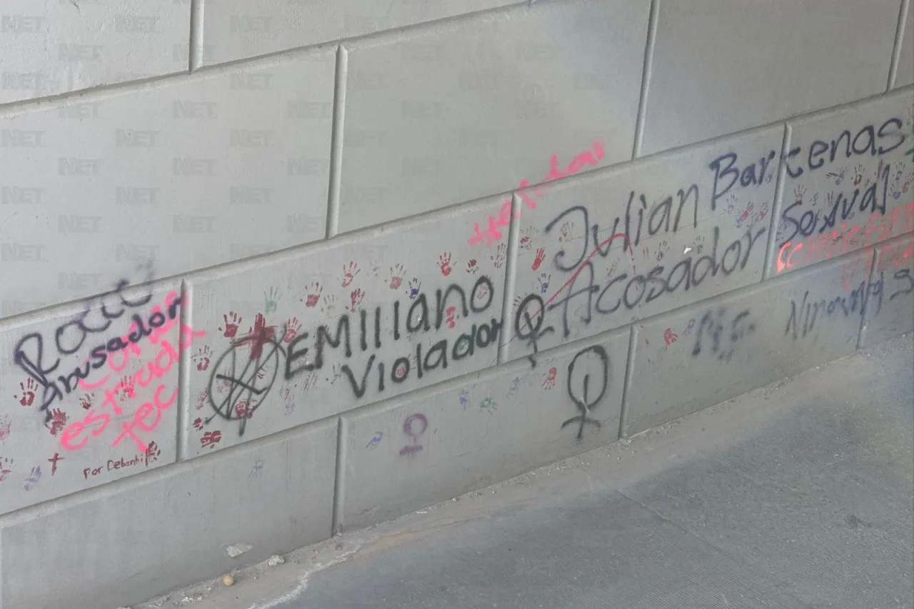Así quedaron los grafitis en el túnel de la 16 tras la marcha del 8M