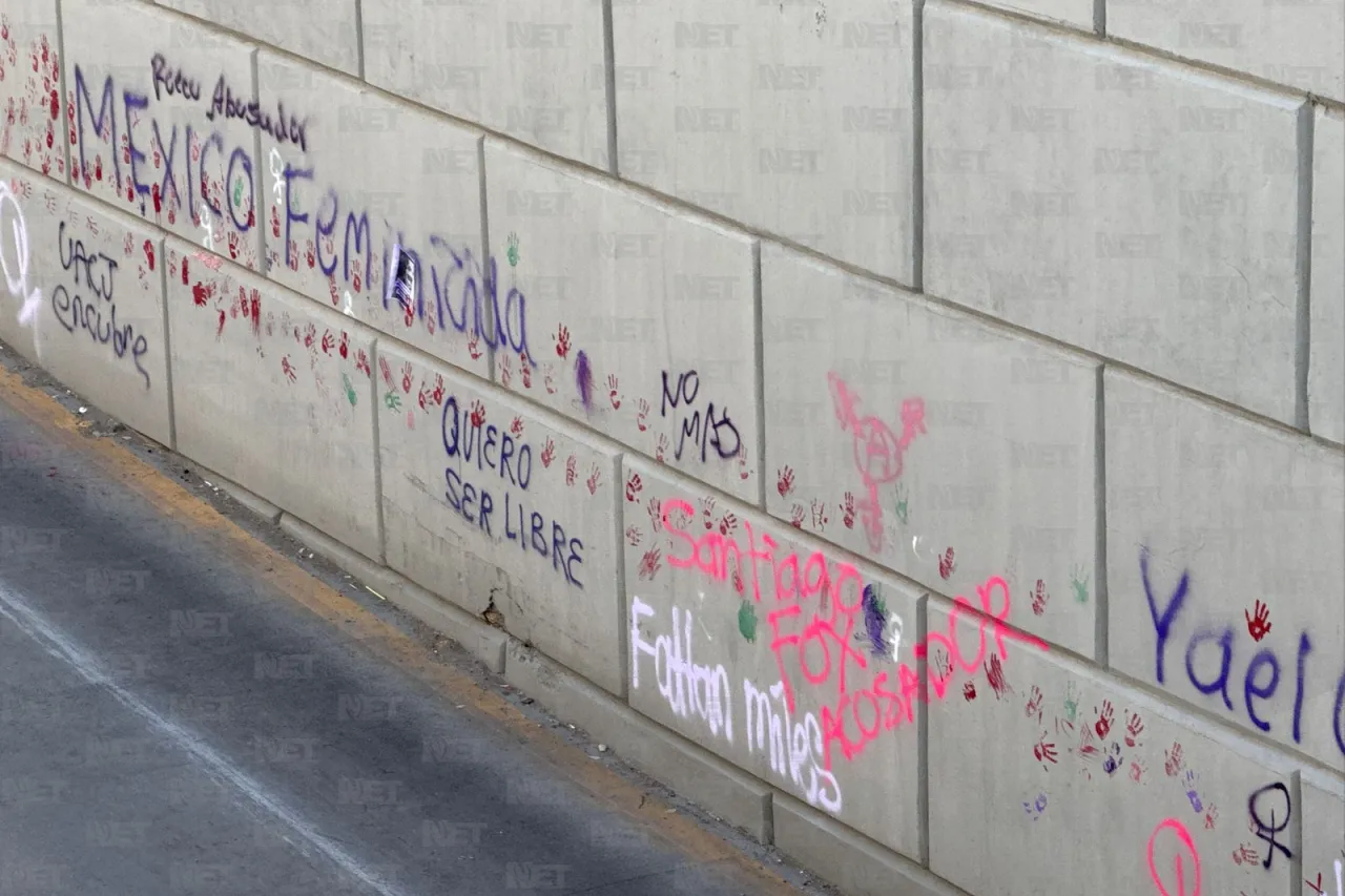 Así quedaron los grafitis en el túnel de la 16 tras la marcha del 8M