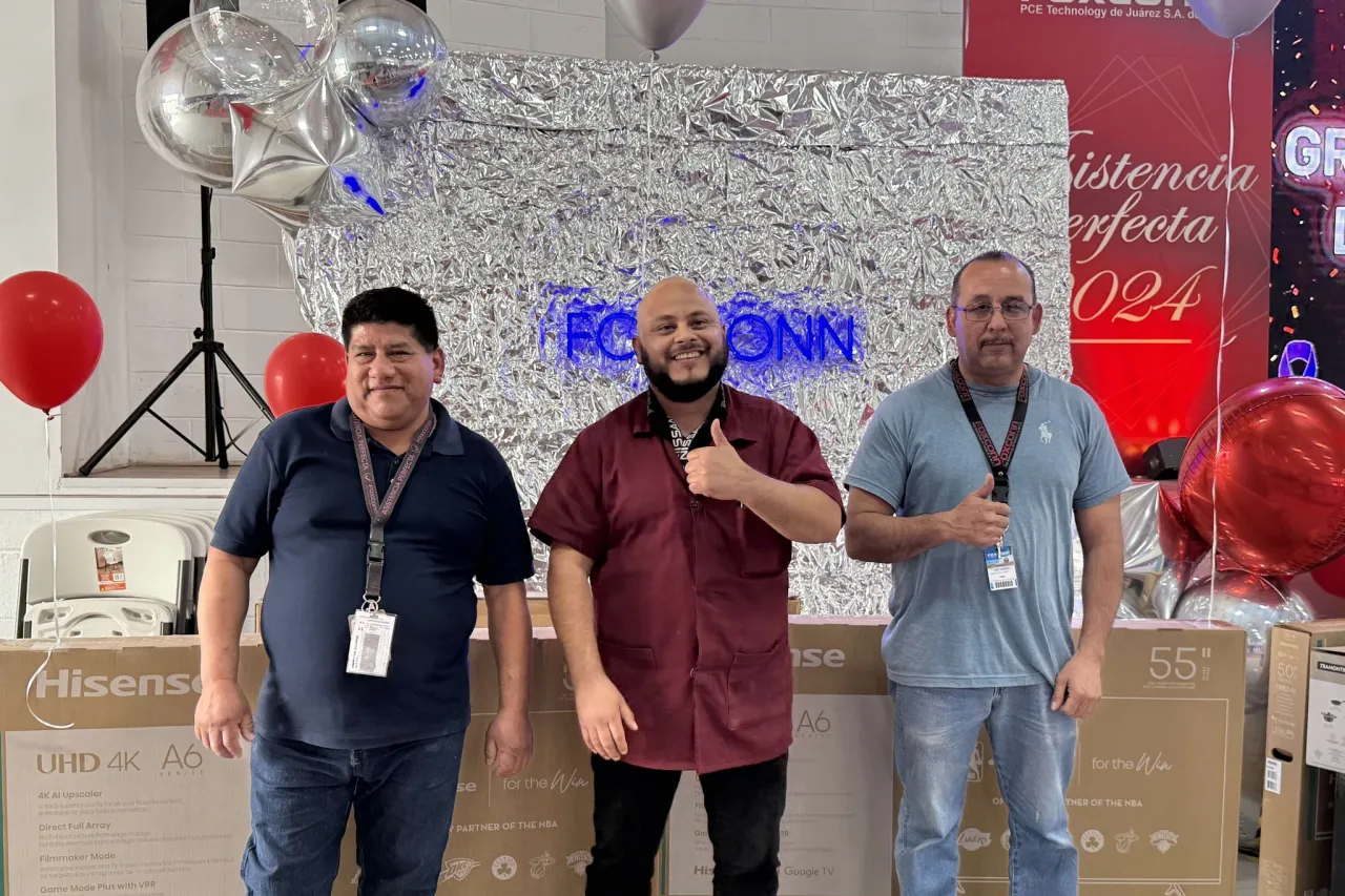 Celebra Foxconn San Jerónimo logros de asistencia perfecta entre sus empleados