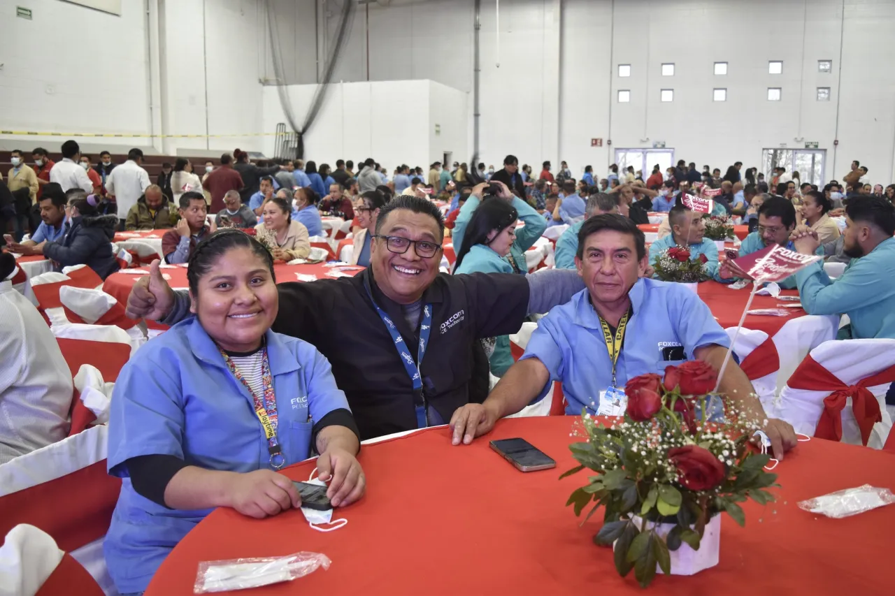 Celebra Foxconn San Jerónimo logros de asistencia perfecta entre sus empleados