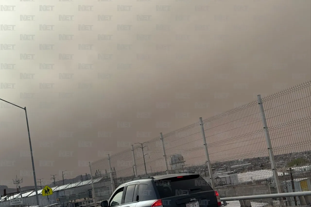 Sepia invade Juárez: Tormenta de arena reduce la visibilidad