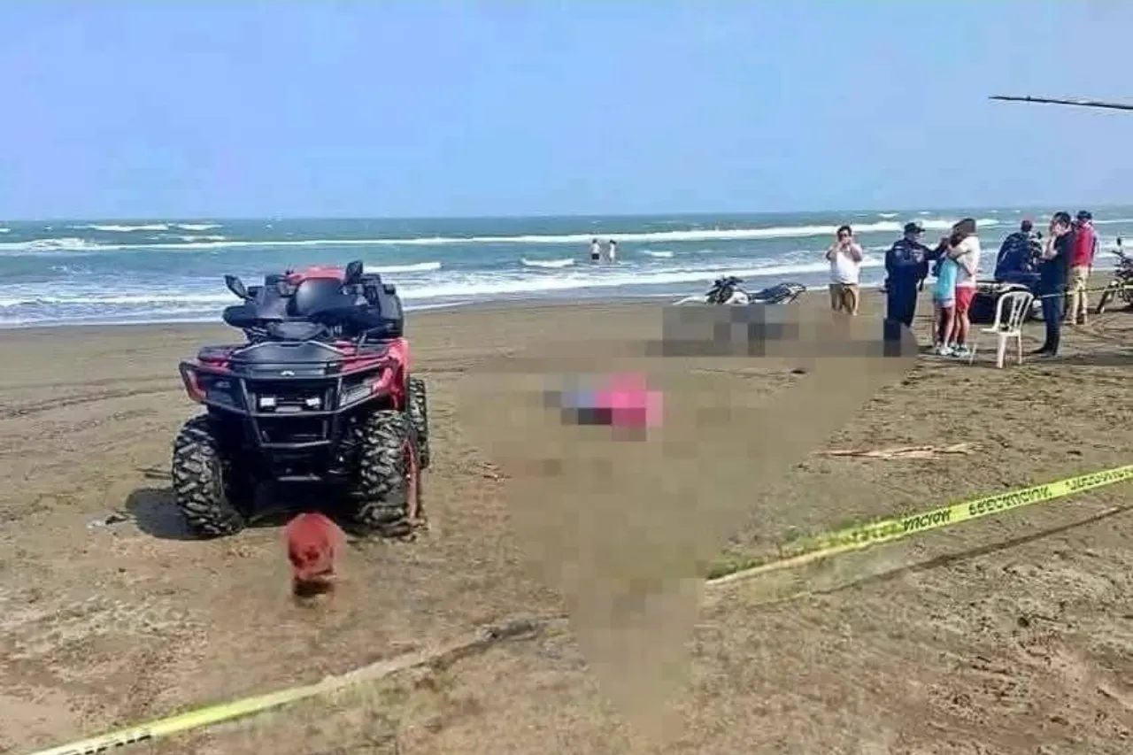 Menor atropella y mata con cuatrimoto a mujer que disfrutaba de la playa
