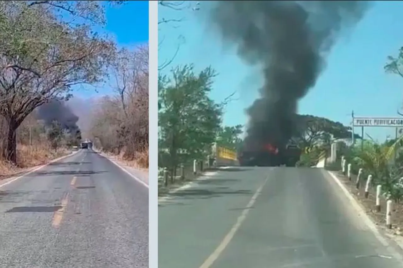 Se registran bloqueos y enfrentamiento en municipios de la costa sur en Jalisco