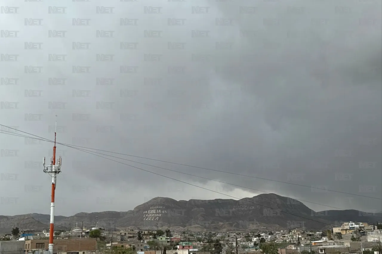 Nubes y lluvia ‘asechan’ cielo juarense
