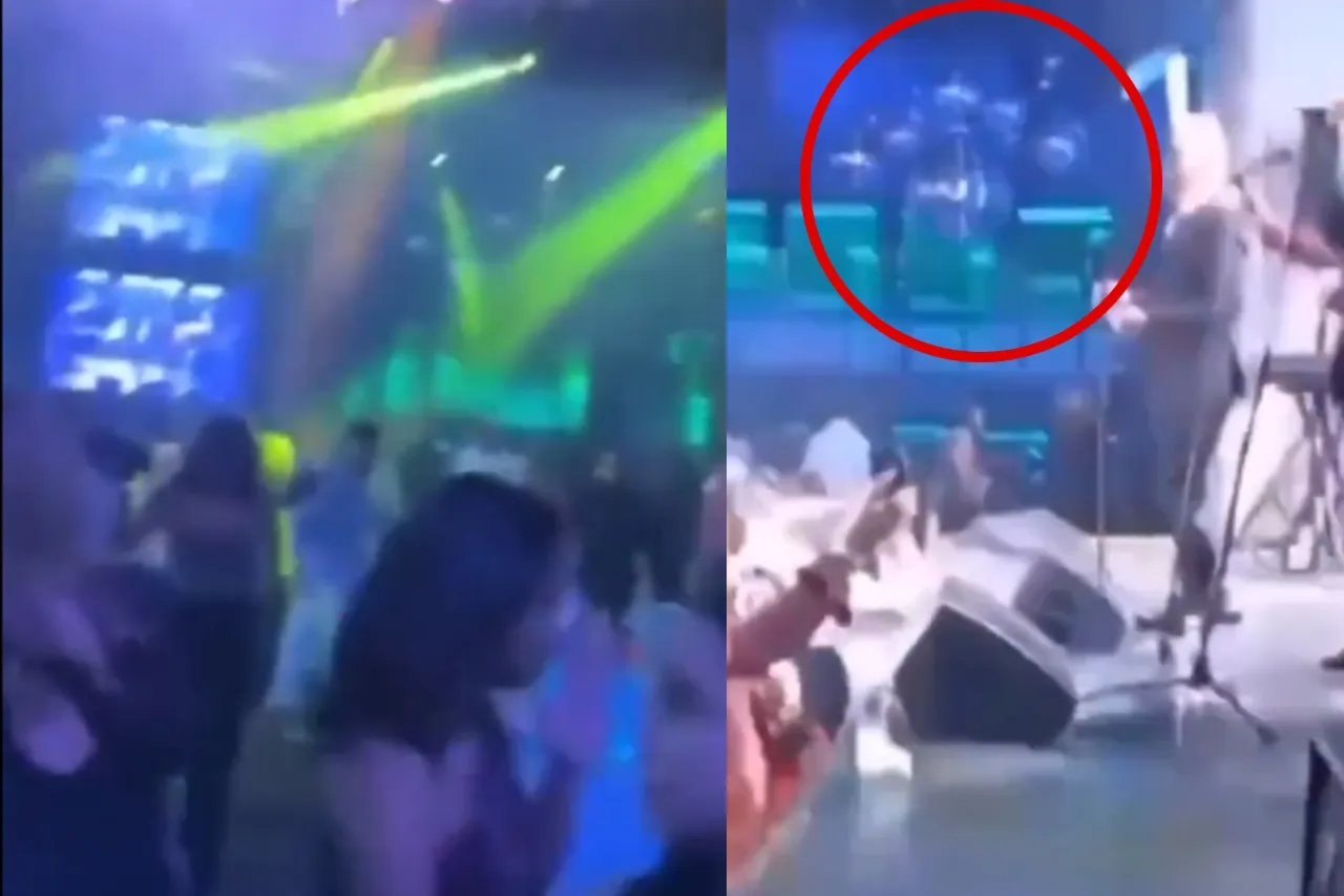 Captan momento del colapso de discoteca que dejó decenas de muertos