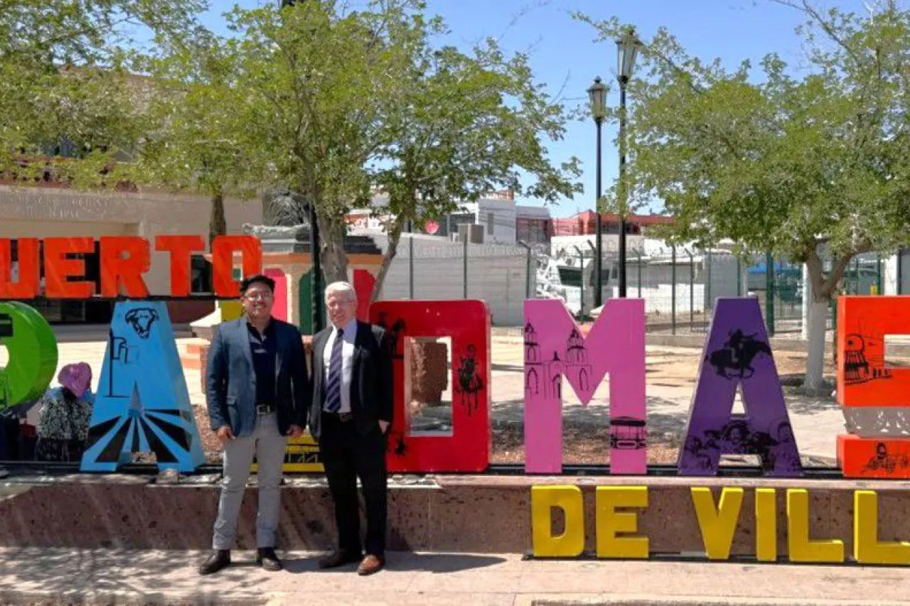 Fortalecen lazos binacionales en visita del cónsul Foley a Puerto Palomas