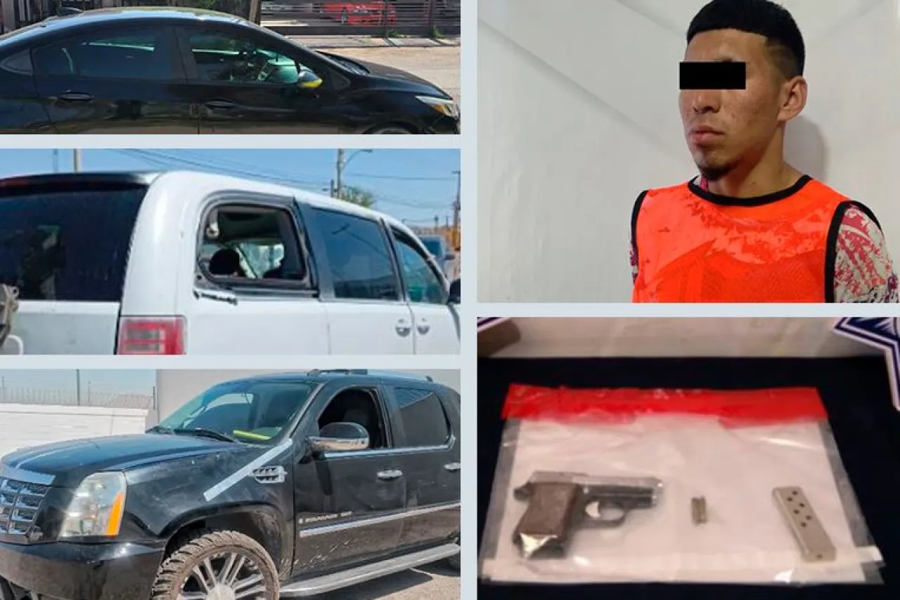 Persecución termina con balacera y dos arrestos en fraccionamiento Sicomoros