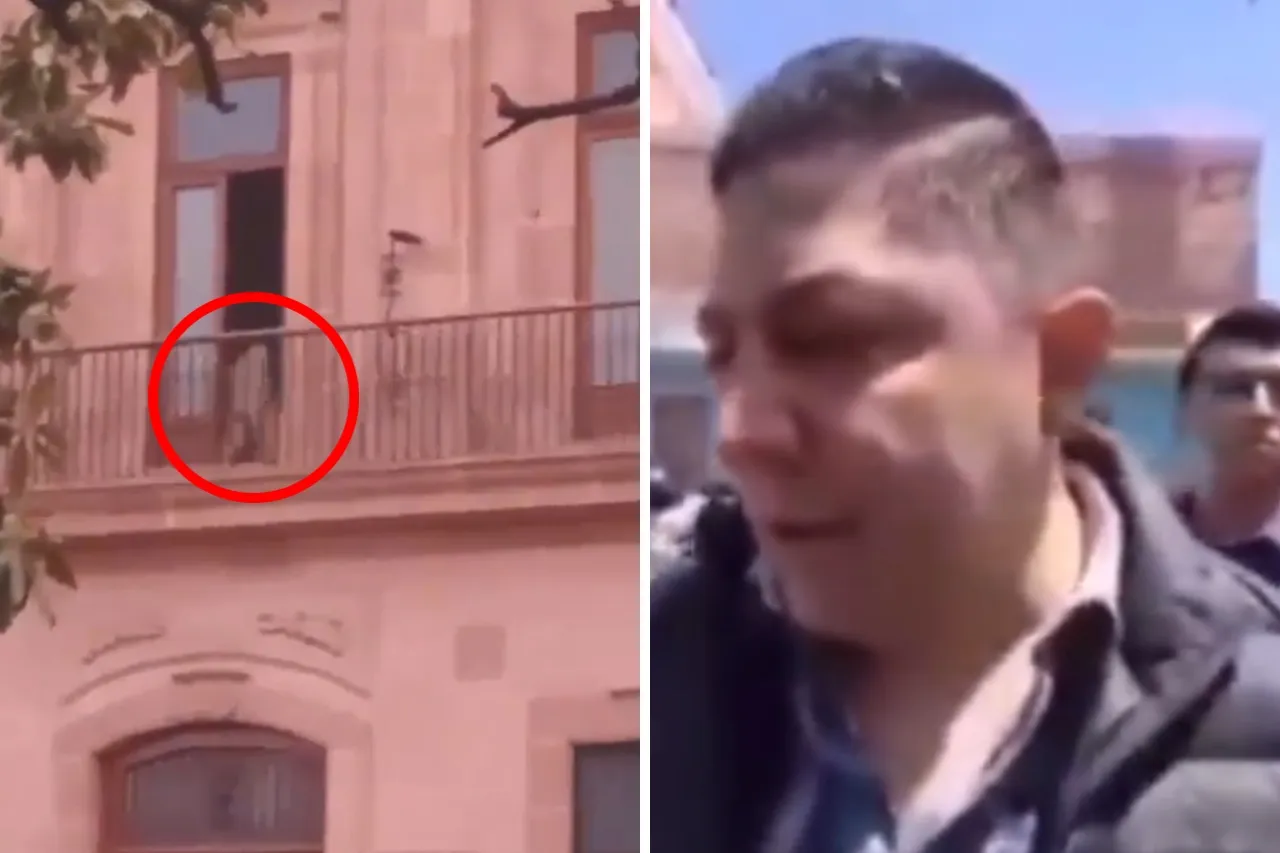 Captan a mujer desnuda en Palacio de SLP; 'es un fantasma', dice gobernador