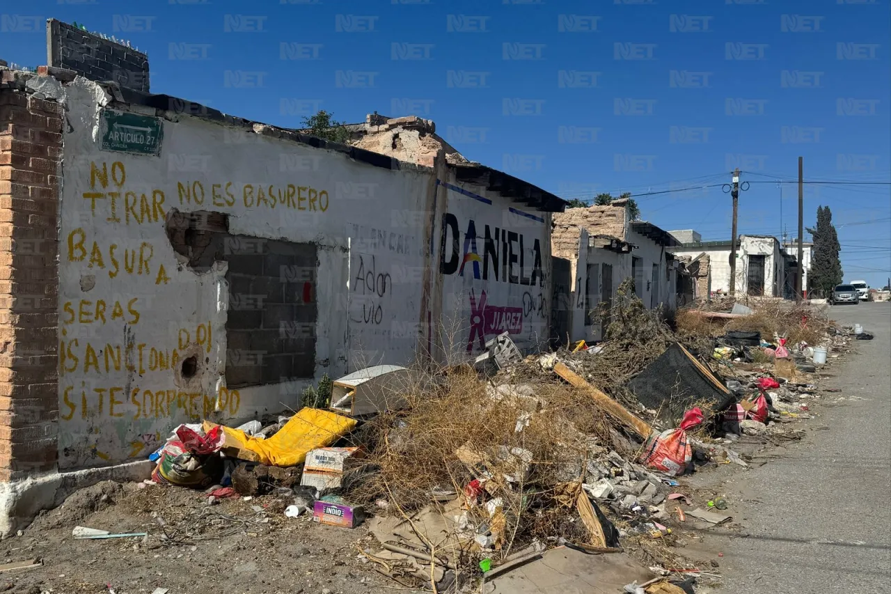 Tiradero clandestino en colonia Obrera genera problemas de basura y seguridad