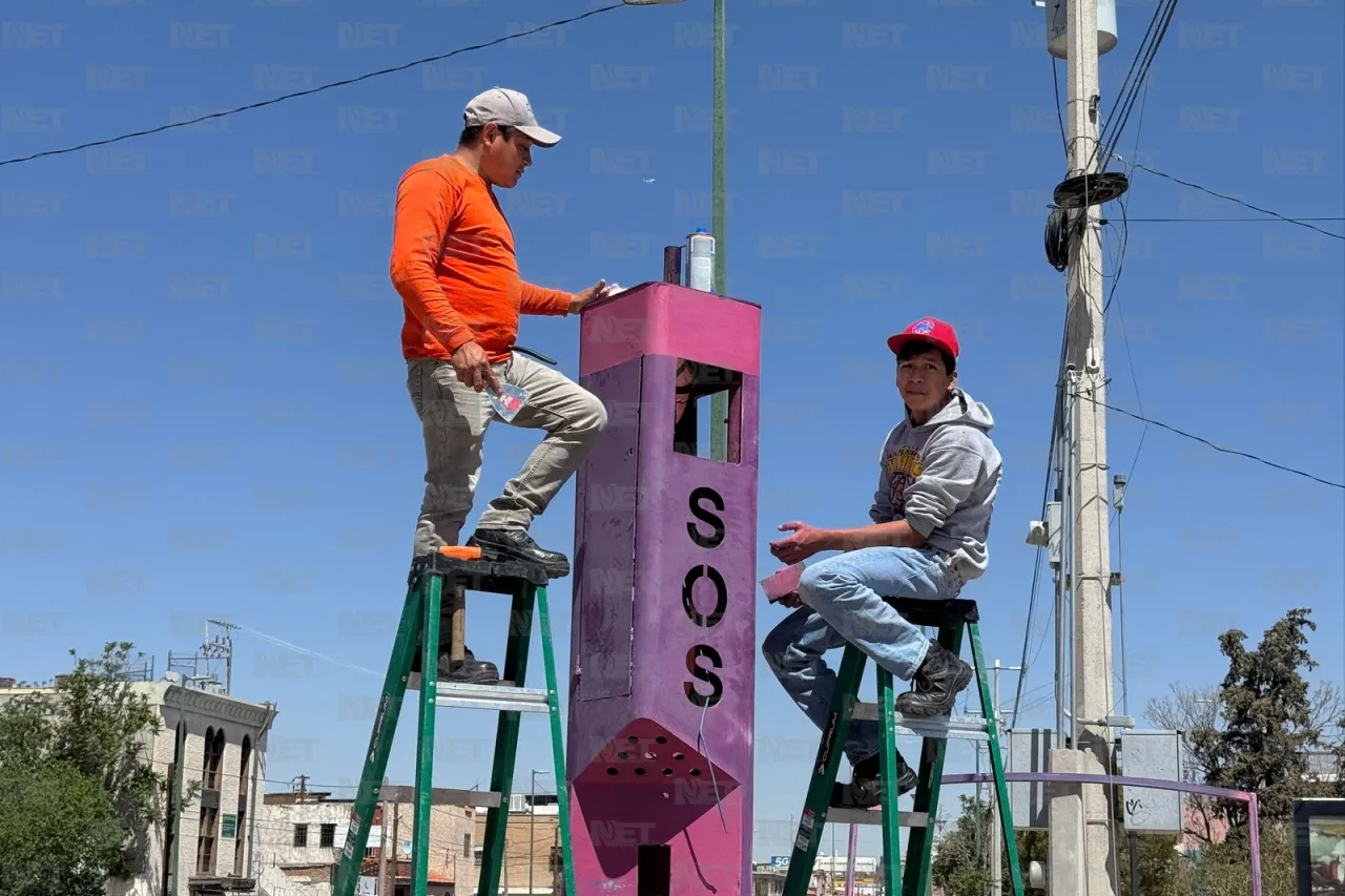 Dan mantenimiento a botones de pánico del Corredor Seguro para Mujeres