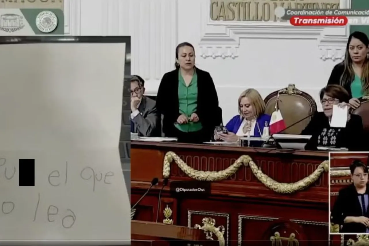 Video: 'Put% el que lo lea'; diputado emite voto y deja mensaje