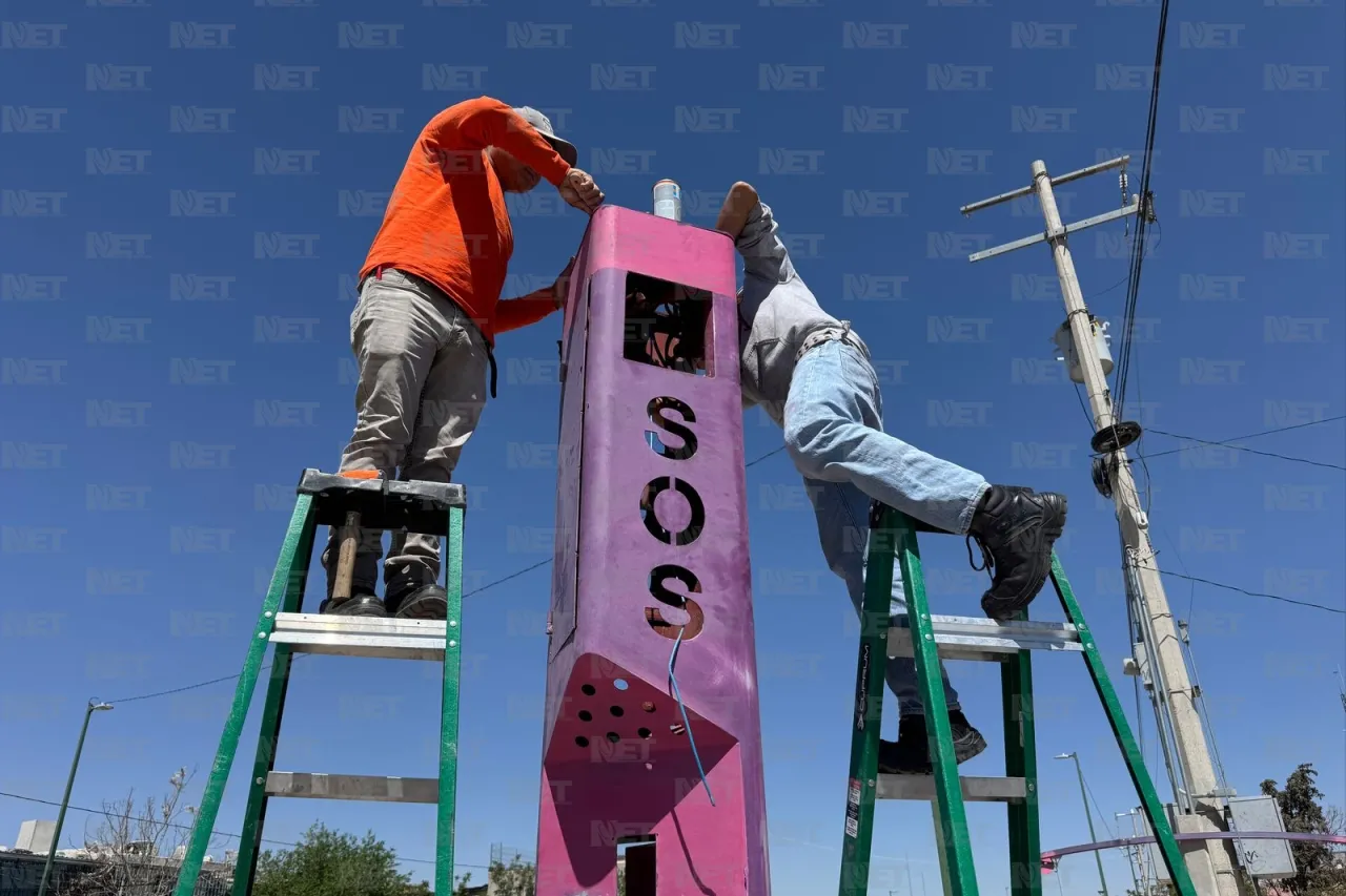 Dan mantenimiento a botones de pánico del Corredor Seguro para Mujeres