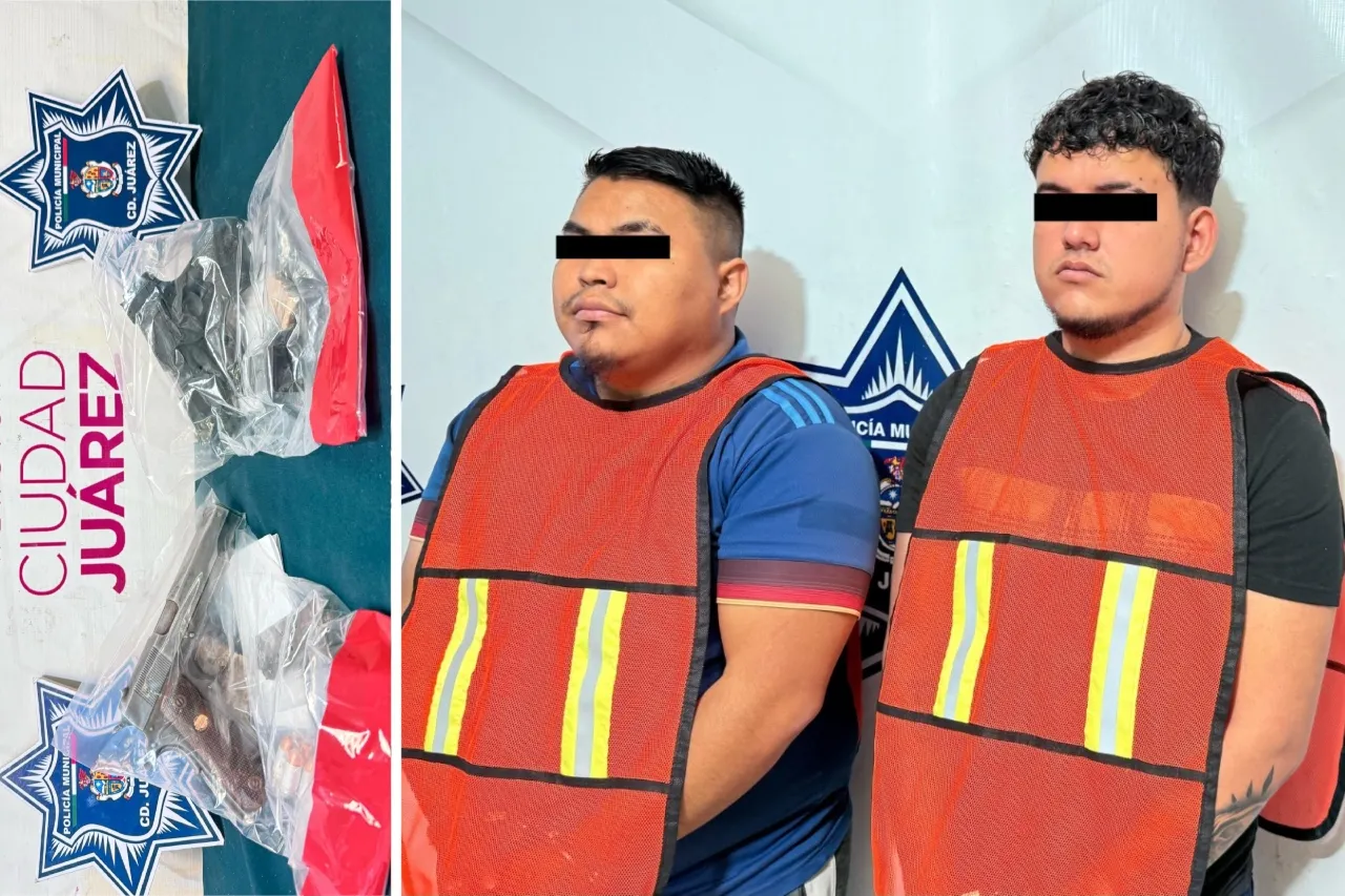 Arrestan a dos hombres armados en la colonia Durango