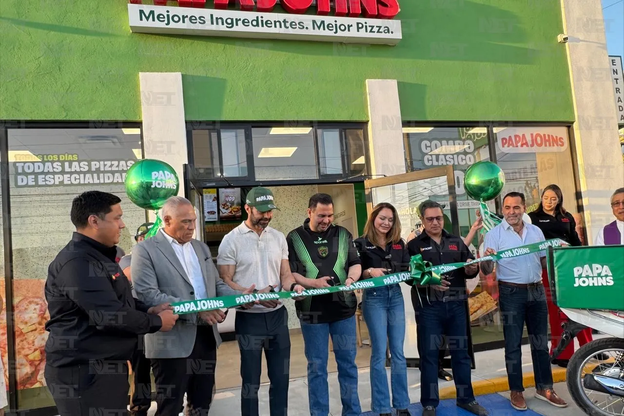 Inauguran sucursal de pizzería Papa John's