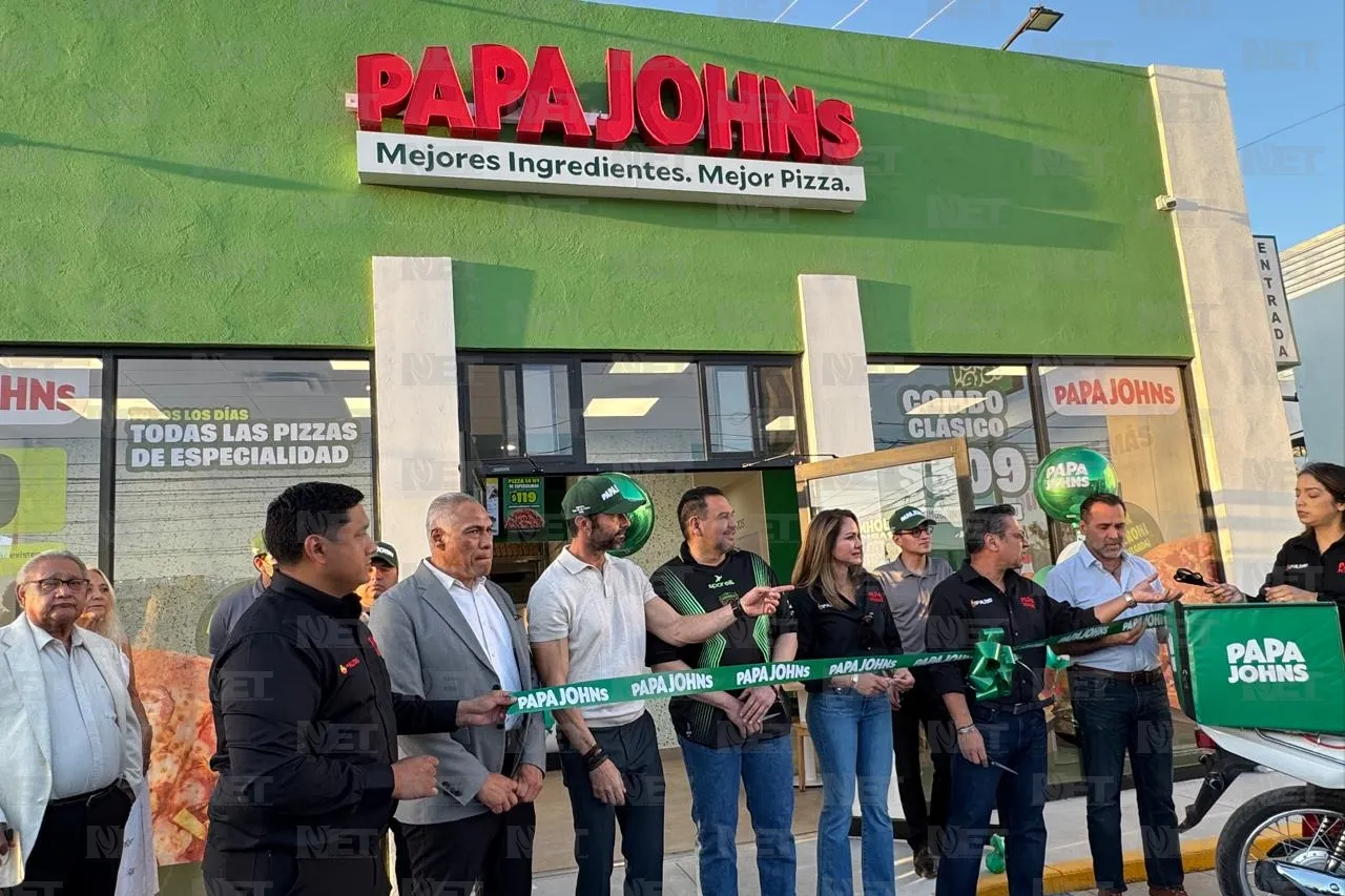 Inauguran sucursal de pizzería Papa John's