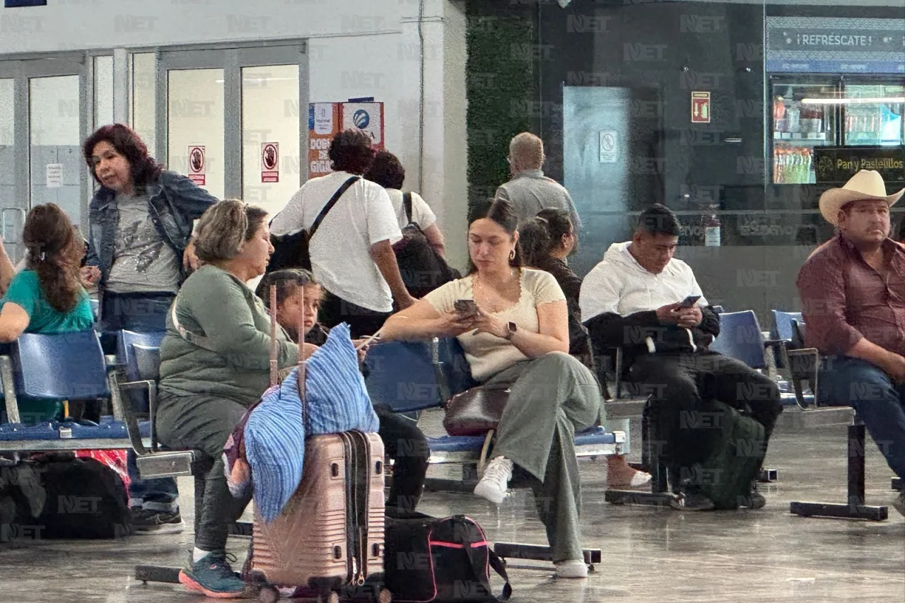 Poca afluencia de viajeros en la Central Camionera