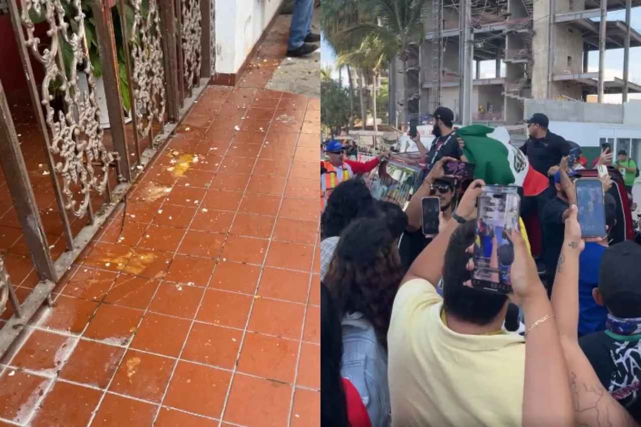 Lanzan huevos a casa de gringo que corrió a obrero que comía cerca de su casa