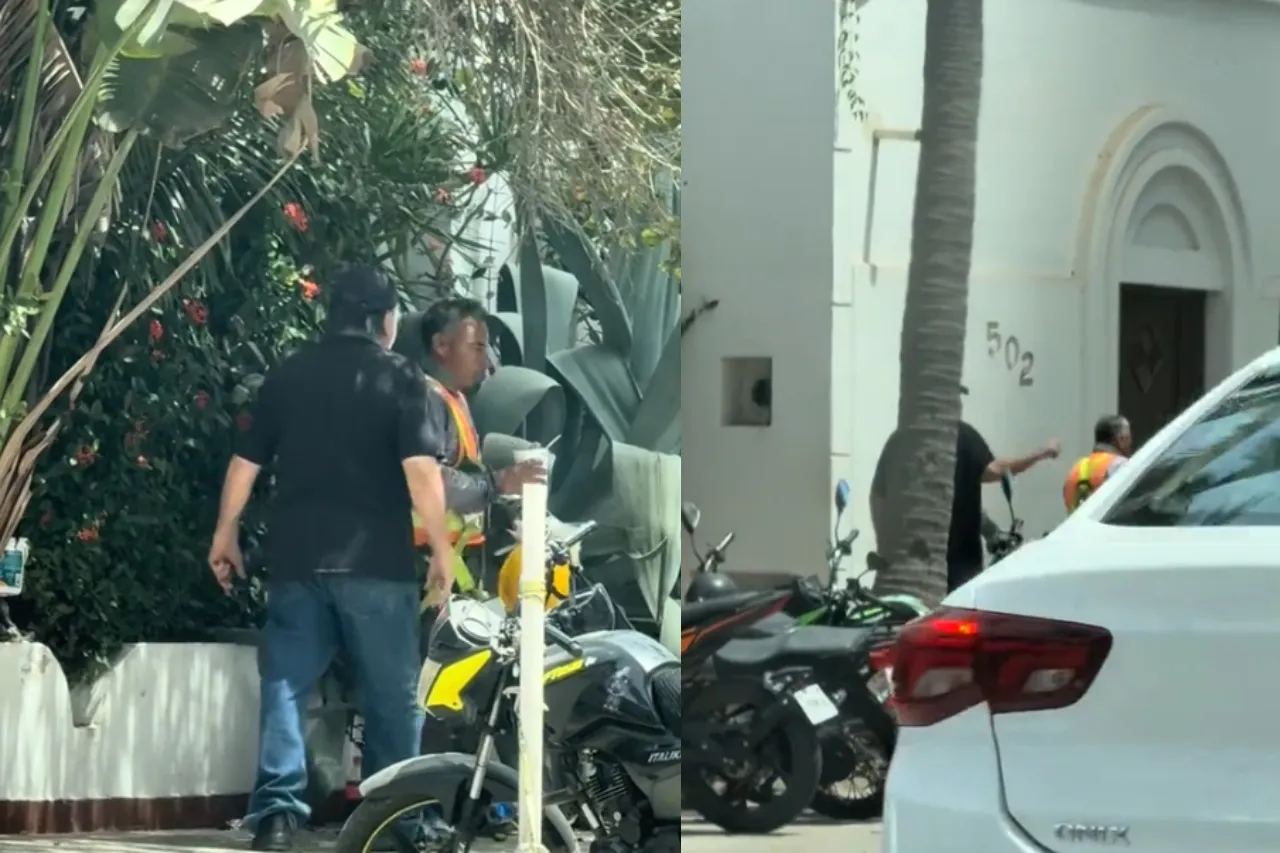 Gringo corre a trabajador que comía cerca de su casa; llaman a hacer carne asada