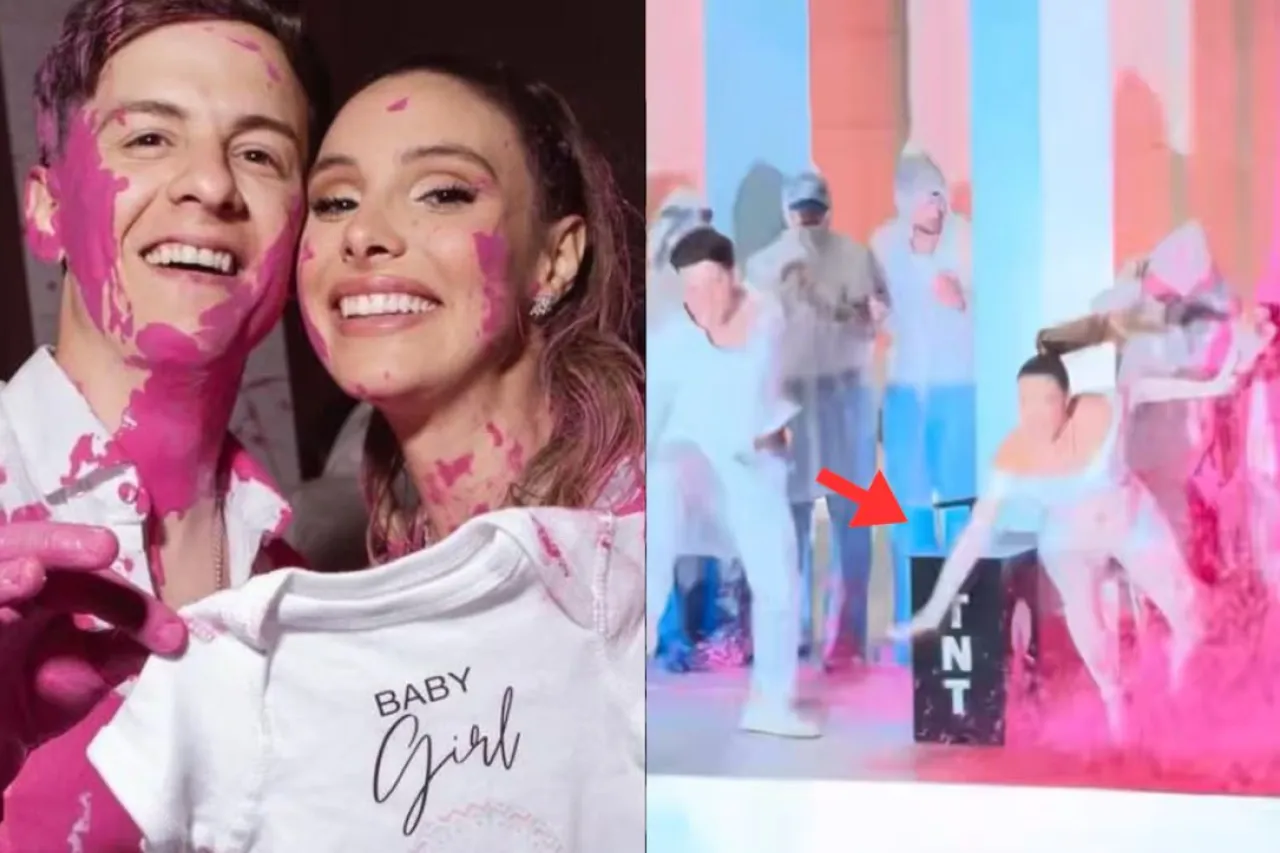 Lele Pons fue llevada al hospital tras caída en gender reveal