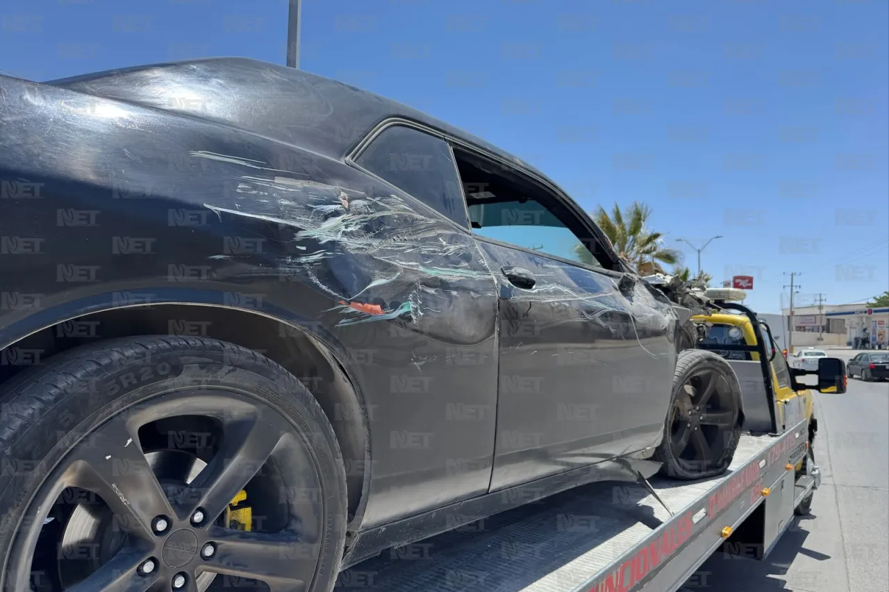 Ruta le destroza su Challenger a 4 meses de haberlo comprado en Juárez