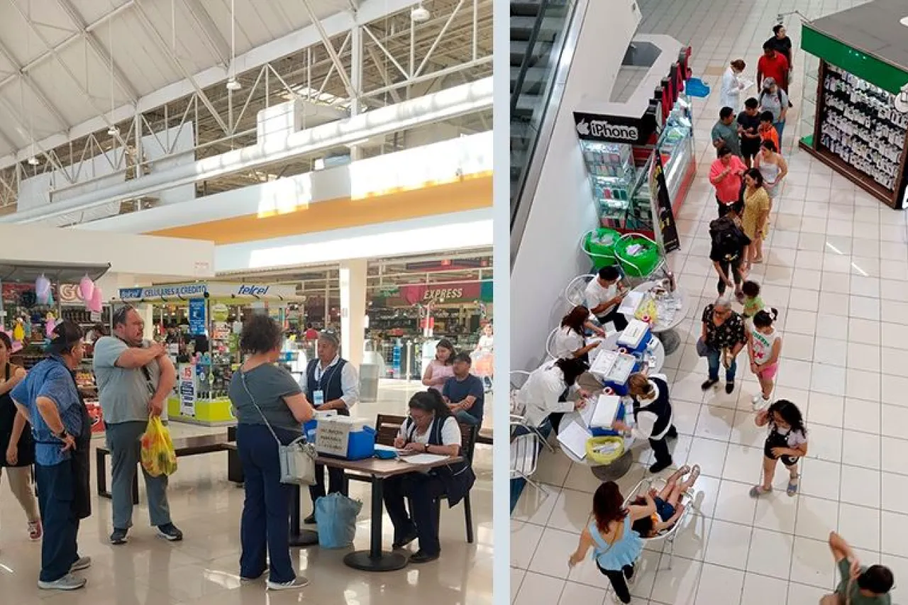 Sigue la vacunación en centros comerciales miércoles y viernes