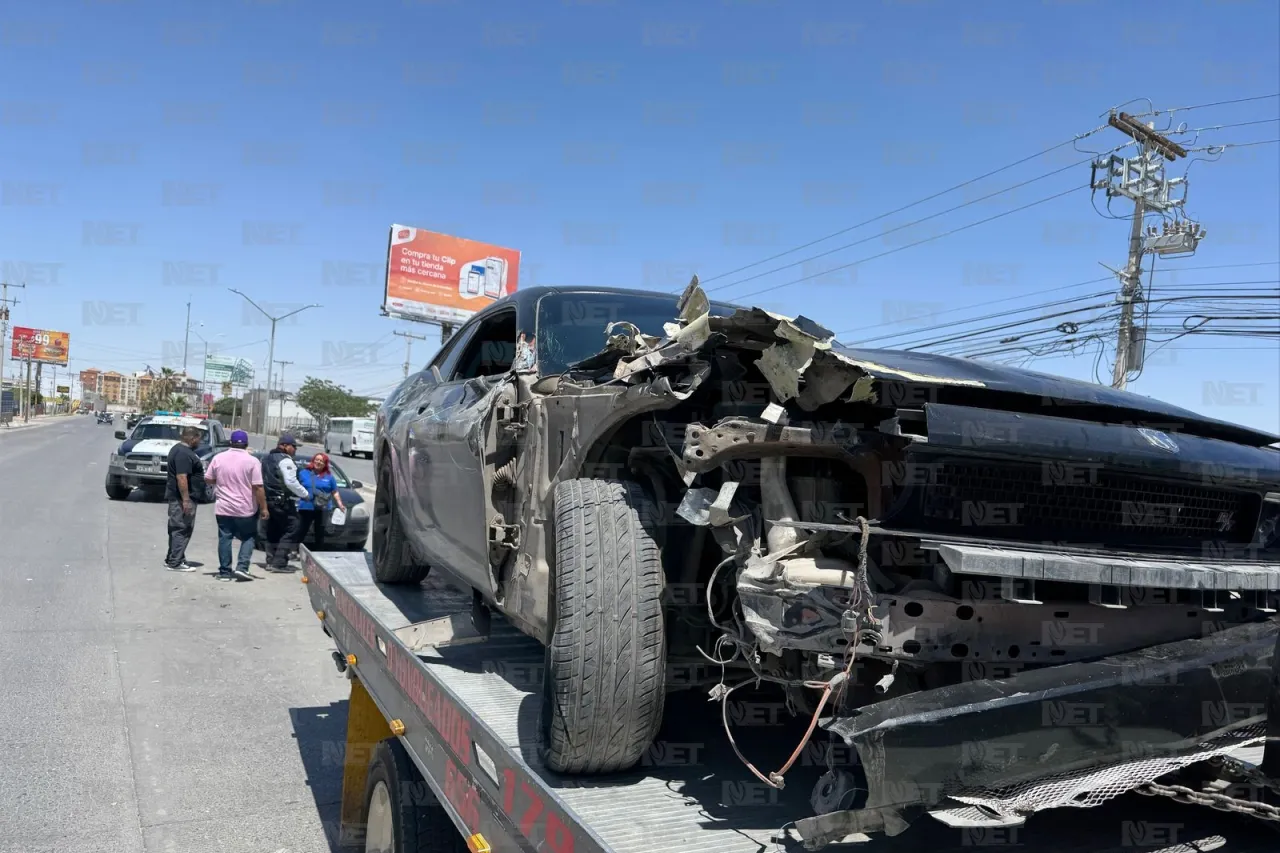 Ruta le destroza su Challenger a 4 meses de haberlo comprado en Juárez